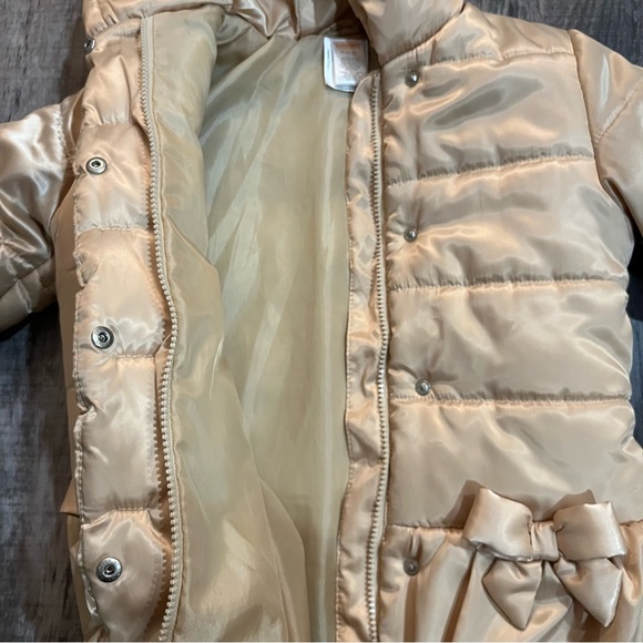 Gymboree Gold Satin Puffer Jacket - Picture 5 of 7
